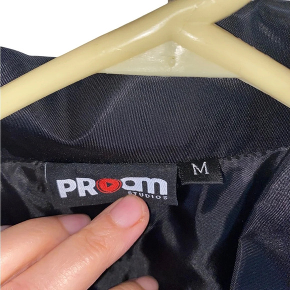 New Poplife  Popaganda Pro am infamous 6 black windbreaker Vintage 80s 90s style - Picture 4 of 8